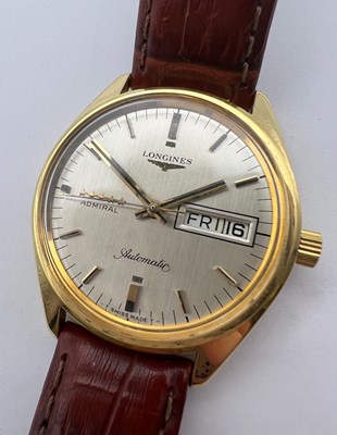Lot 257 - An 'Admiral' automatic wristwatch by Longines,...