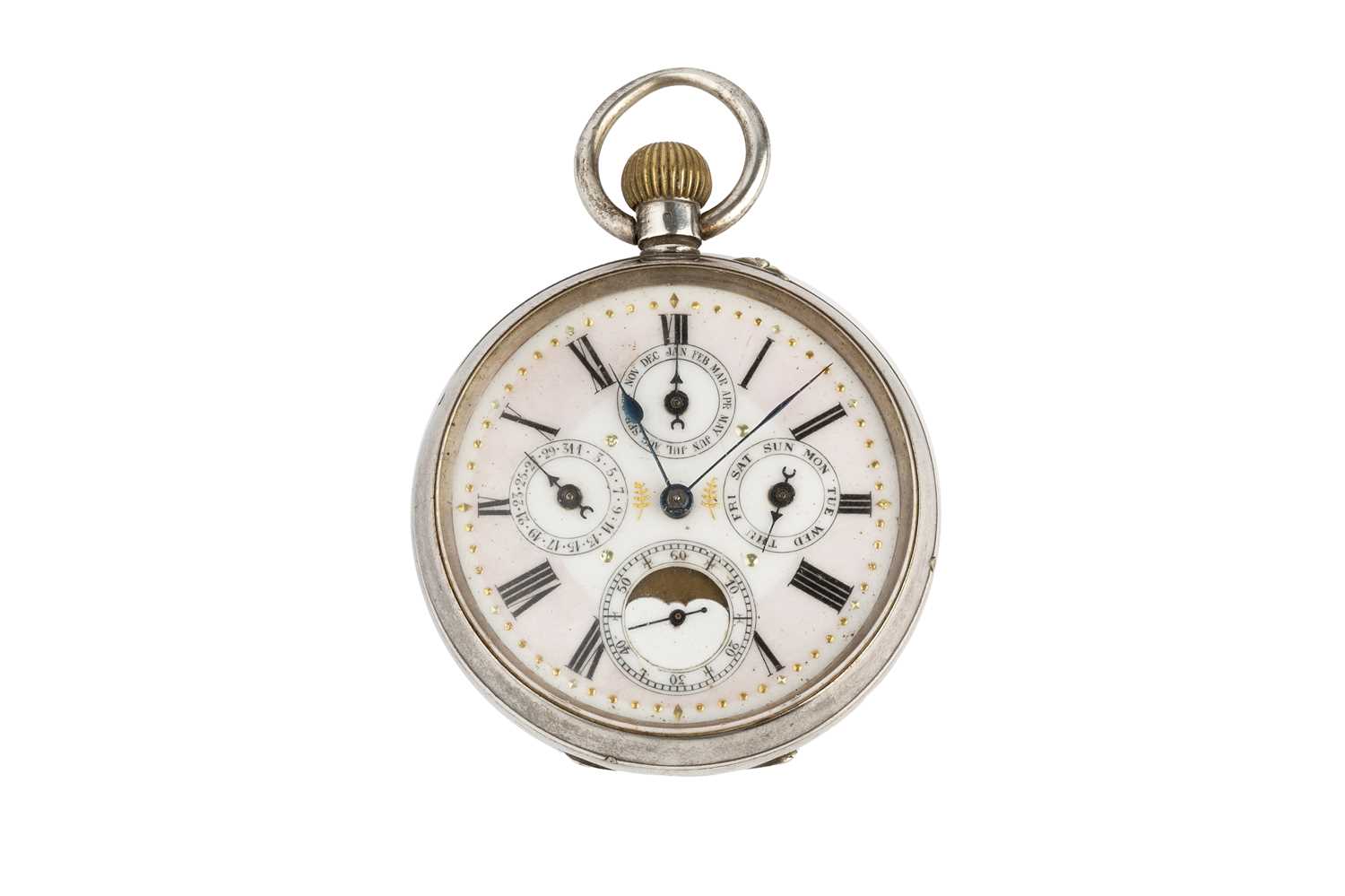Lot 245 - An early 20th century silver open face pocket...