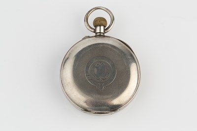 Lot 245 - An early 20th century silver open face pocket...