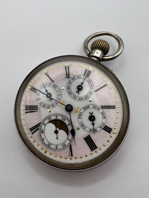 Lot 245 - An early 20th century silver open face pocket...