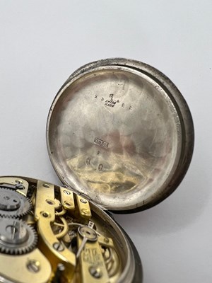 Lot 245 - An early 20th century silver open face pocket...