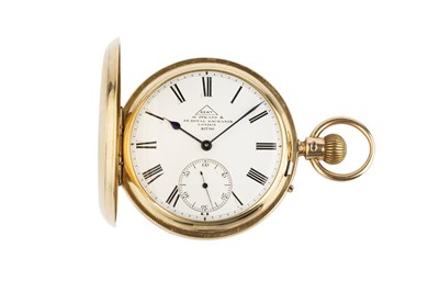 Lot 233 - A late Victorian 18ct gold hunter pocket watch,...