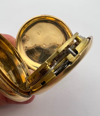 Lot 227 - An early 20th century 18ct gold hunter pocket...