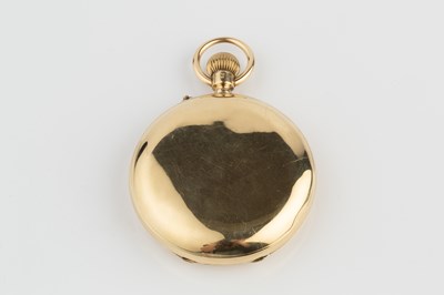 Lot 227 - An early 20th century 18ct gold hunter pocket...