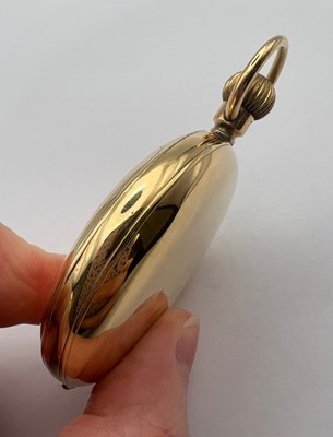 Lot 227 - An early 20th century 18ct gold hunter pocket...