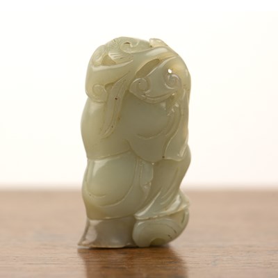 Lot 232 - Jade carved figure of a boy Chinese, 19th...