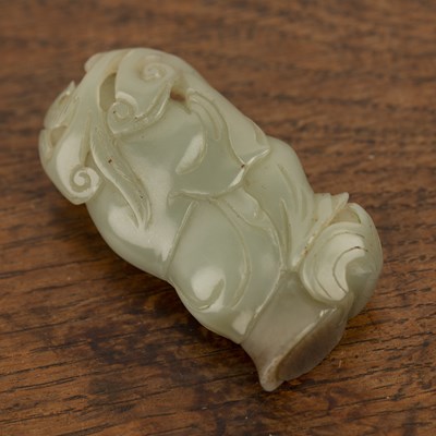 Lot 232 - Jade carved figure of a boy Chinese, 19th...