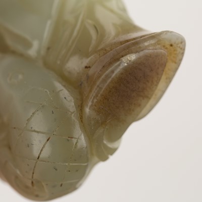 Lot 232 - Jade carved figure of a boy Chinese, 19th...