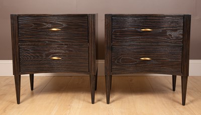 Lot 415 - A pair of Julian Chichester 'Percy Bedside' cabinets