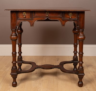 Lot 156 - A William and Mary style walnut side table