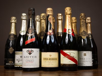 Lot 494 - Twelve various bottles of Champagne