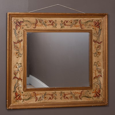 Lot 369 - A rectangular framed wall mirror