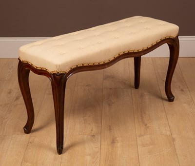 Lot 263 - A French duet stool