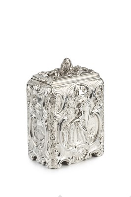 Lot 723 - An early George III silver tea caddy, of...