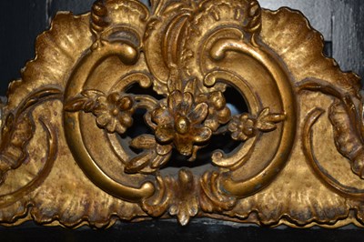 Lot 100 - Rococo style gilt mirror 19th Century, with...