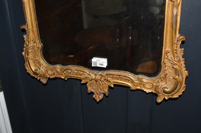 Lot 100 - Rococo style gilt mirror 19th Century, with...