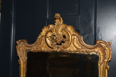 Lot 100 - Rococo style gilt mirror 19th Century, with...