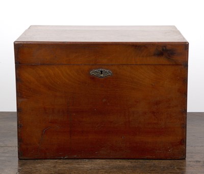 Lot 49 - Mahogany cased decanter box 19th Century, with...