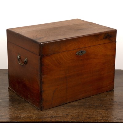 Lot 49 - Mahogany cased decanter box 19th Century, with...