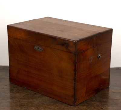 Lot 49 - Mahogany cased decanter box 19th Century, with...