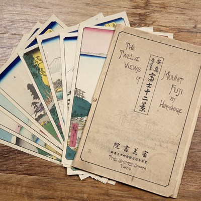 Lot 345 - Utagawa Hiroshige (1797-1858) 'Twelve views of...
