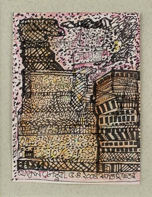 Lot 317 - Jogen Chowdhury (b.1939) Pink Skyline, 1999...