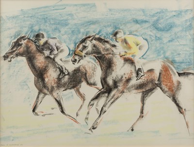 Lot 458 - John Skeaping (1901-1980) Horse Race with...