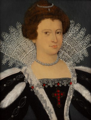 Lot 360 - English school (17th century) Portrait of a...