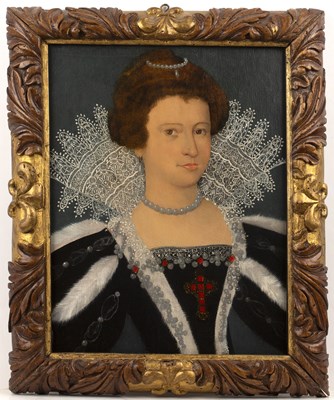Lot 360 - English school (17th century) Portrait of a...