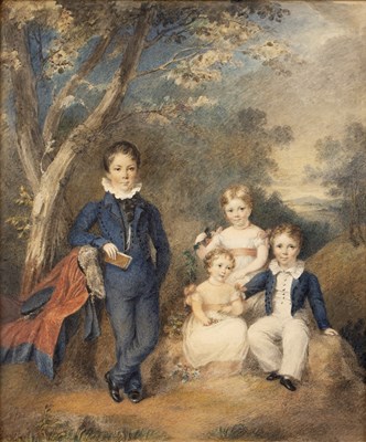 Lot 361 - English school (early 19th century) A family...