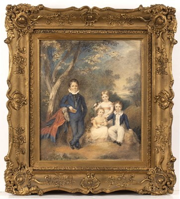 Lot 361 - English school (early 19th century) A family...