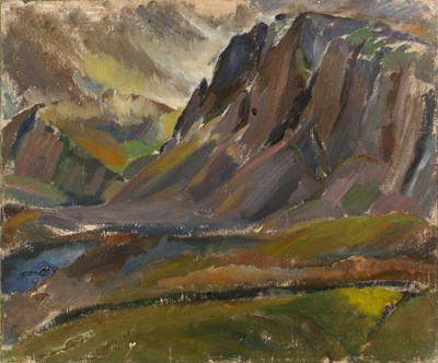 Lot 158 - Harry Barr (1896-1987) A wooded glade, oil on...