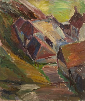 Lot 159 - Harry Barr (1896-1987) Coastal landscape, oil...