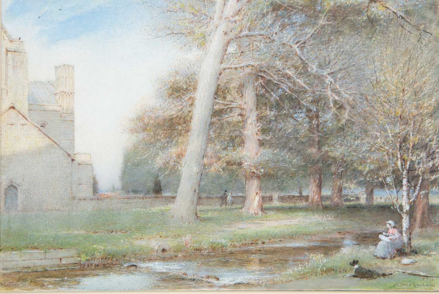 Lot 427 - Albert Goodwin (1845-1932) 'The Abbey of St...