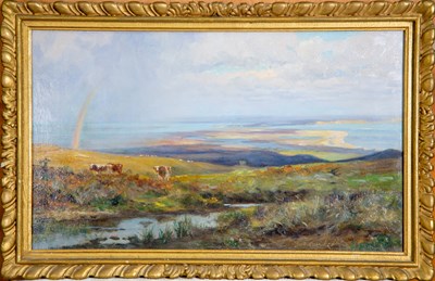 Lot 429 - Frederick Whitehead (1833-1938) Landscape with...