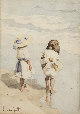 Lot 418 - Edward van Goethem (1857-1924) Children...
