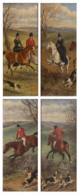 Lot 414 - Frank Paton (1855-1909) The Hunt, a set of...