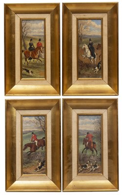 Lot 414 - Frank Paton (1855-1909) The Hunt, a set of...