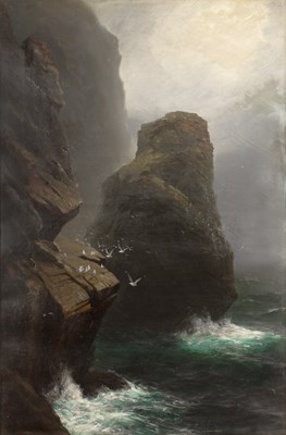 Lot 411 - James H.C. Millar (act. 1884-1903) A coastal...