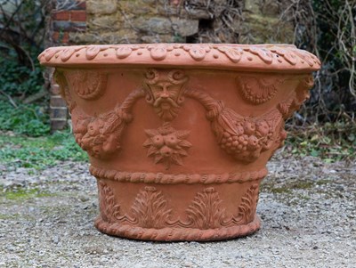 Lot 1310 - A large Whichford Pottery swag and acanthus planter