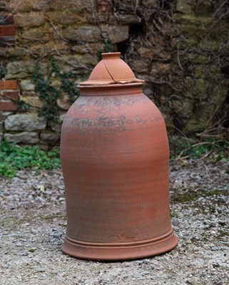 Lot 1211 - A Wichford Pottery terracotta rhubarb forcer