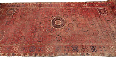Lot 116 - An early 20th century hand knotted Bashiri Afghan carpet