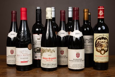 Lot 485 - A collection of twelve bottles of red wine