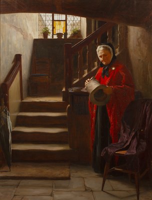 Lot 386 - James Hayllar (1829-1920) 'Sunday...