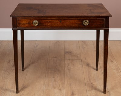 Lot 165 - A 19th century mahogany side table