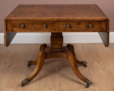 Lot 123 - A Regency rosewood sofa table