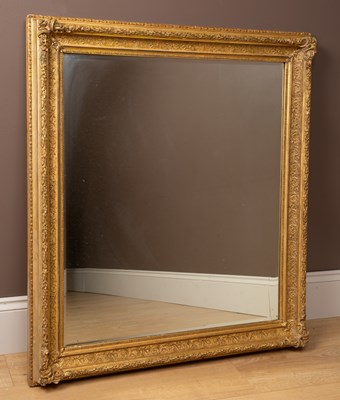 Lot 33 - A gilt framed mirror with foliate decoration