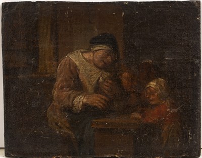 Lot 401 - Circle of David Teniers II (1610-1690) Tavern...