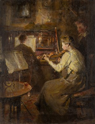 Lot 524 - William Christian Symons (1845-1911) A musical...