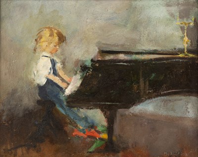 Lot 536 - Margery Ryerson (1886-1989) Piano Practice,...